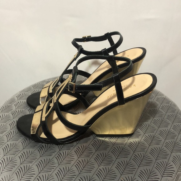 Kate Spade eiffel tower wedge sandals - Picture 2 of 14